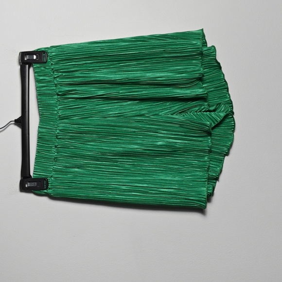 Oversized 2piece Pleated Long Sleeve Button Blouse Top Wide Leg Short Set Size S - Picture 12 of 16